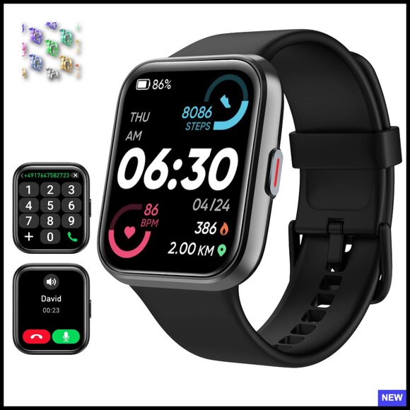 Modern Smart Watch Fitness Tracker with Alexa Built-in Heart Rate Monitor